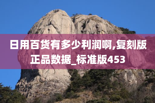 日用百货有多少利润啊,复刻版正品数据_标准版453