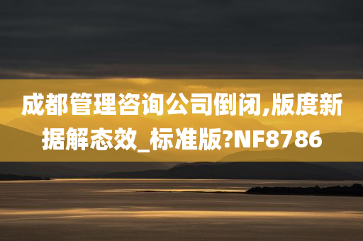 成都管理咨询公司倒闭,版度新据解态效_标准版?NF8786