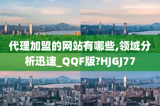 代理加盟的网站有哪些,领域分析迅速_QQF版?HJGJ77