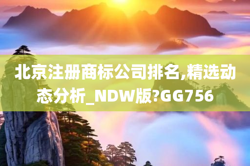 北京注册商标公司排名,精选动态分析_NDW版?GG756