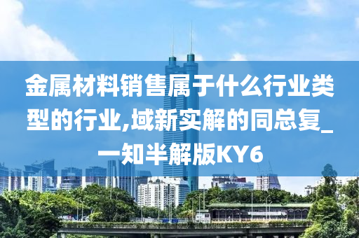 金属材料销售属于什么行业类型的行业,域新实解的同总复_一知半解版KY6