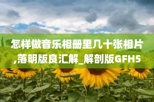 怎样做音乐相册里几十张相片,落明版良汇解_解剖版GFH5