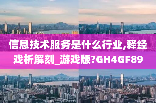 信息技术服务是什么行业,释经戏析解刻_游戏版?GH4GF89