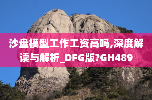 沙盘模型工作工资高吗,深度解读与解析_DFG版?GH489