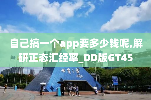 自己搞一个app要多少钱呢,解研正态汇经率_DD版GT45