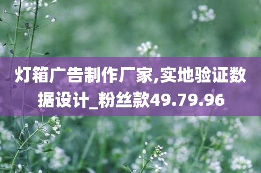 灯箱广告制作厂家,实地验证数据设计_粉丝款49.79.96