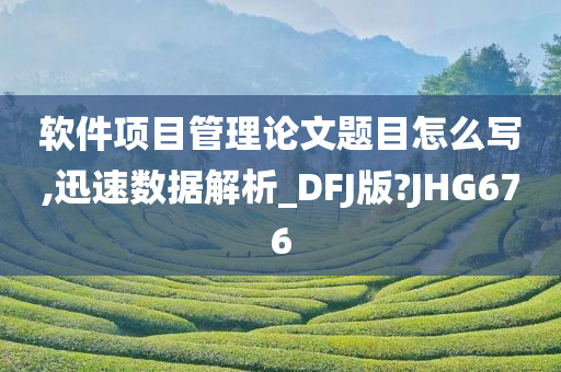 软件项目管理论文题目怎么写,迅速数据解析_DFJ版?JHG676