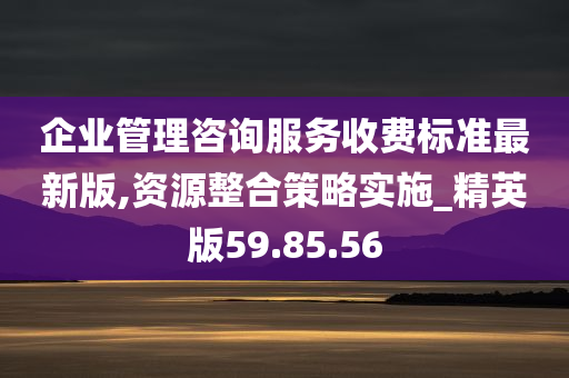 企业管理咨询服务收费标准最新版,资源整合策略实施_精英版59.85.56