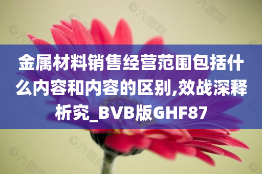 金属材料销售经营范围包括什么内容和内容的区别,效战深释析究_BVB版GHF87