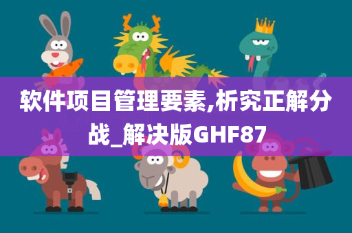 软件项目管理要素,析究正解分战_解决版GHF87