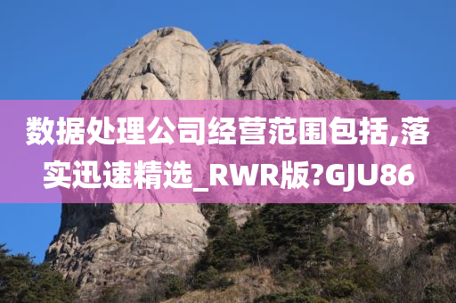 数据处理公司经营范围包括,落实迅速精选_RWR版?GJU86