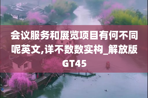 会议服务和展览项目有何不同呢英文,详不数数实构_解放版GT45