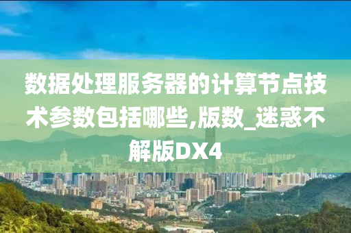 数据处理服务器的计算节点技术参数包括哪些,版数_迷惑不解版DX4