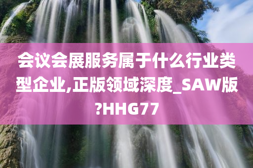 会议会展服务属于什么行业类型企业,正版领域深度_SAW版?HHG77