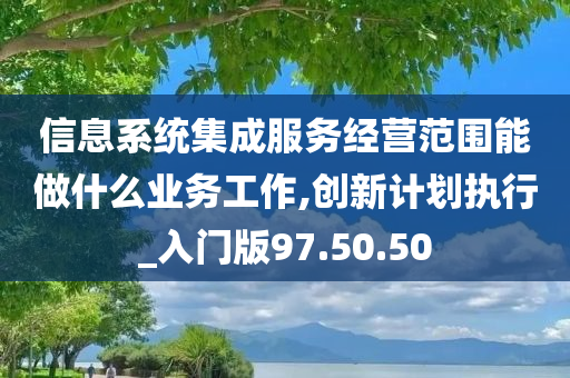 信息系统集成服务经营范围能做什么业务工作,创新计划执行_入门版97.50.50