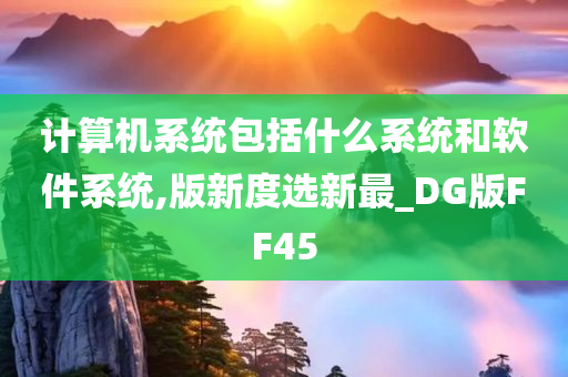 计算机系统包括什么系统和软件系统,版新度选新最_DG版FF45