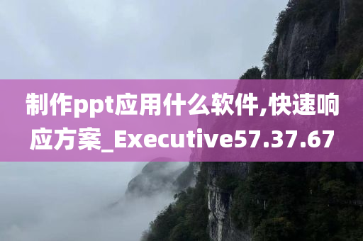 制作ppt应用什么软件,快速响应方案_Executive57.37.67