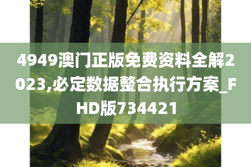 4949澳门正版免费资料全解2023,必定数据整合执行方案_FHD版734421