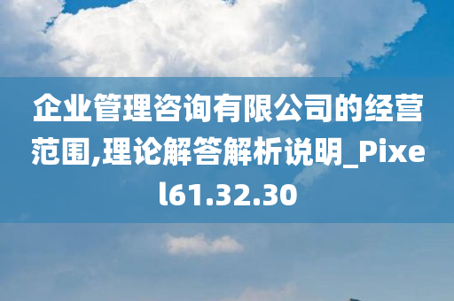 企业管理咨询有限公司的经营范围,理论解答解析说明_Pixel61.32.30