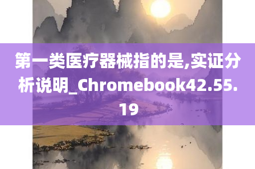 第一类医疗器械指的是,实证分析说明_Chromebook42.55.19