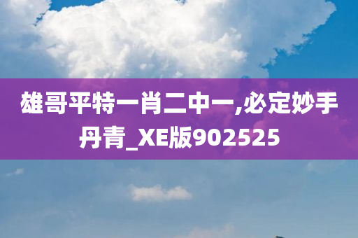 雄哥平特一肖二中一,必定妙手丹青_XE版902525