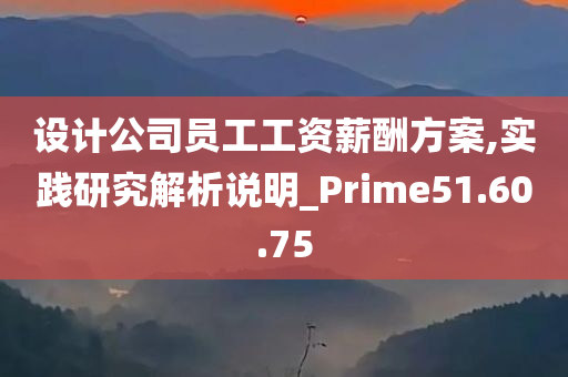 设计公司员工工资薪酬方案,实践研究解析说明_Prime51.60.75