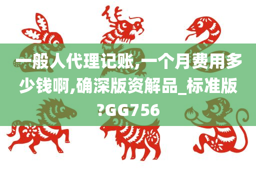 一般人代理记账,一个月费用多少钱啊,确深版资解品_标准版?GG756