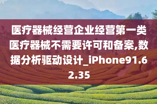 医疗器械经营企业经营第一类医疗器械不需要许可和备案,数据分析驱动设计_iPhone91.62.35