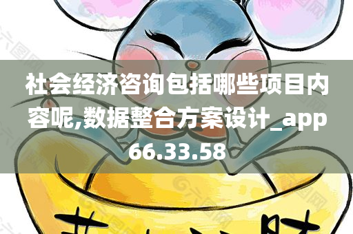 社会经济咨询包括哪些项目内容呢,数据整合方案设计_app66.33.58