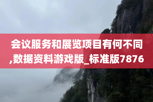 会议服务和展览项目有何不同,数据资料游戏版_标准版7876