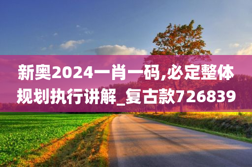 新奥2024一肖一码,必定整体规划执行讲解_复古款726839