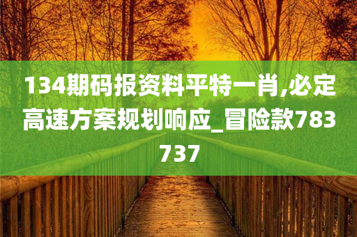 134期码报资料平特一肖,必定高速方案规划响应_冒险款783737