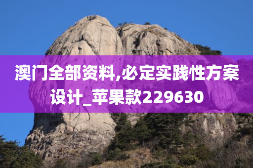 澳门全部资料,必定实践性方案设计_苹果款229630