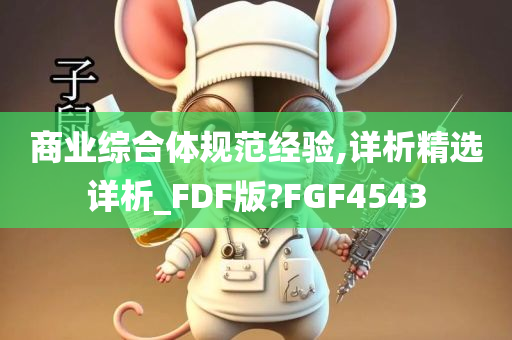 商业综合体规范经验,详析精选详析_FDF版?FGF4543