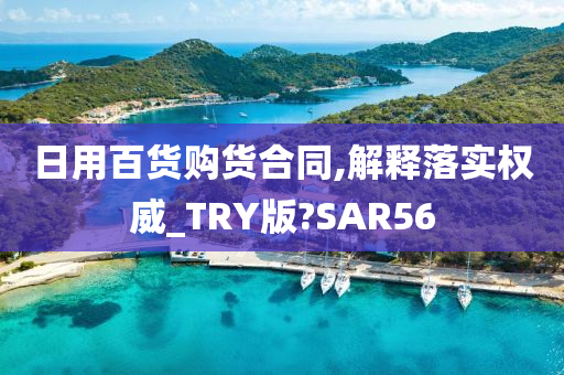 日用百货购货合同,解释落实权威_TRY版?SAR56