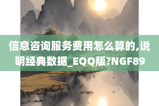 信息咨询服务费用怎么算的,说明经典数据_EQQ版?NGF89