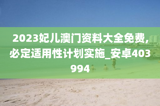 2023妃儿澳门资料大全免费,必定适用性计划实施_安卓403994