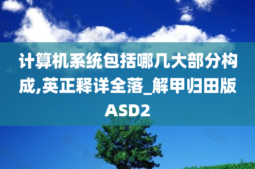 计算机系统包括哪几大部分构成,英正释详全落_解甲归田版ASD2