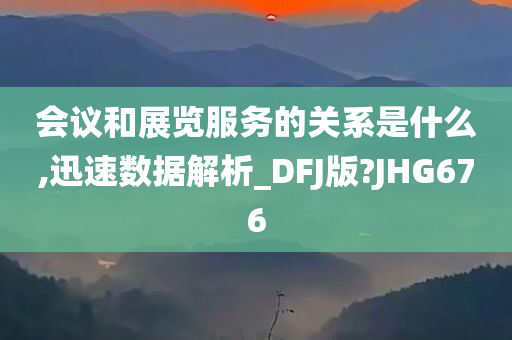 会议和展览服务的关系是什么,迅速数据解析_DFJ版?JHG676