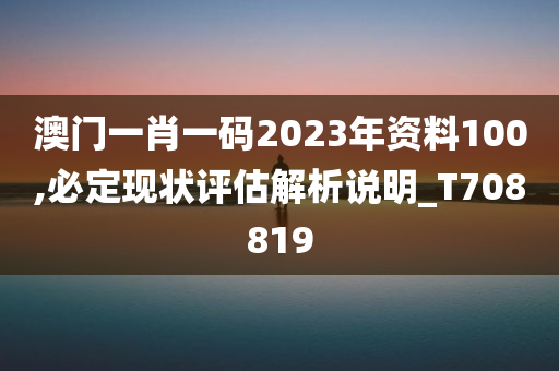 澳门一肖一码2023年资料100,必定现状评估解析说明_T708819