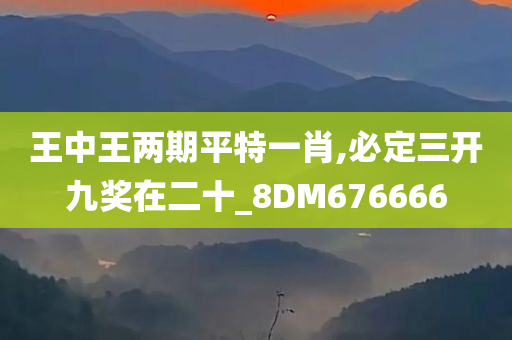 王中王两期平特一肖,必定三开九奖在二十_8DM676666