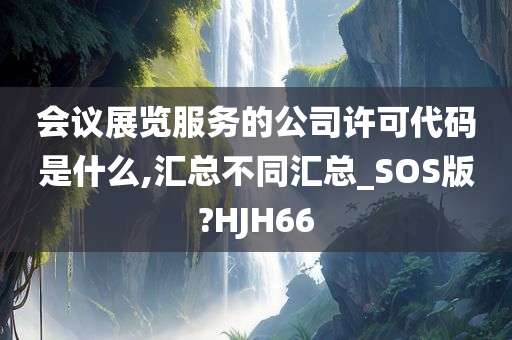 会议展览服务的公司许可代码是什么,汇总不同汇总_SOS版?HJH66