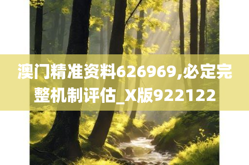 澳门精准资料626969,必定完整机制评估_X版922122