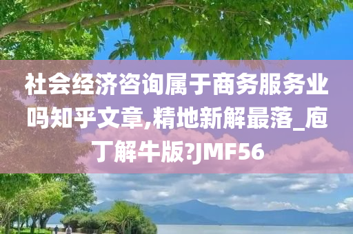 社会经济咨询属于商务服务业吗知乎文章,精地新解最落_庖丁解牛版?JMF56