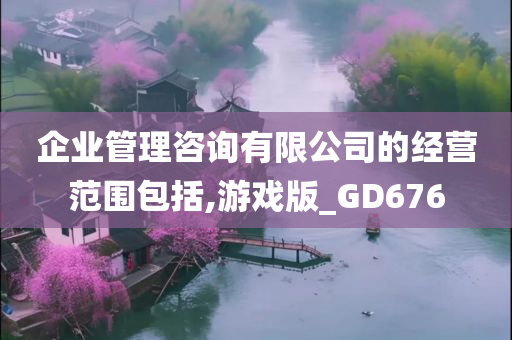 企业管理咨询有限公司的经营范围包括,游戏版_GD676