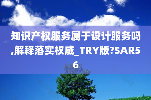 知识产权服务属于设计服务吗,解释落实权威_TRY版?SAR56