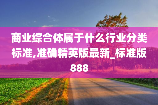 商业综合体属于什么行业分类标准,准确精英版最新_标准版888