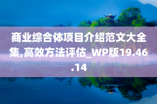 商业综合体项目介绍范文大全集,高效方法评估_WP版19.46.14