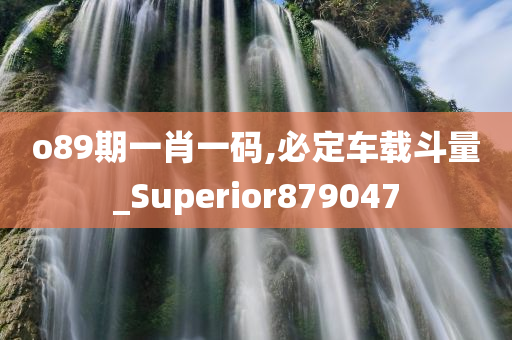 o89期一肖一码,必定车载斗量_Superior879047