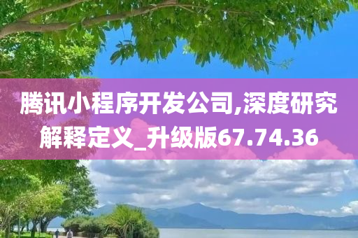 腾讯小程序开发公司,深度研究解释定义_升级版67.74.36